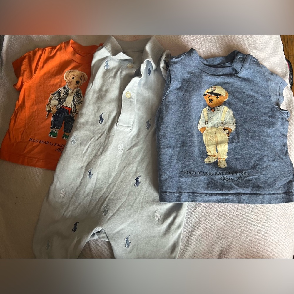 Ralph Lauren Polo Bear Kids Short-Sleeve Tee - Blue